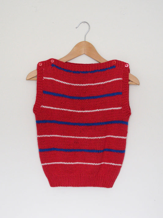 1990's Hand-knit Sweater Vest