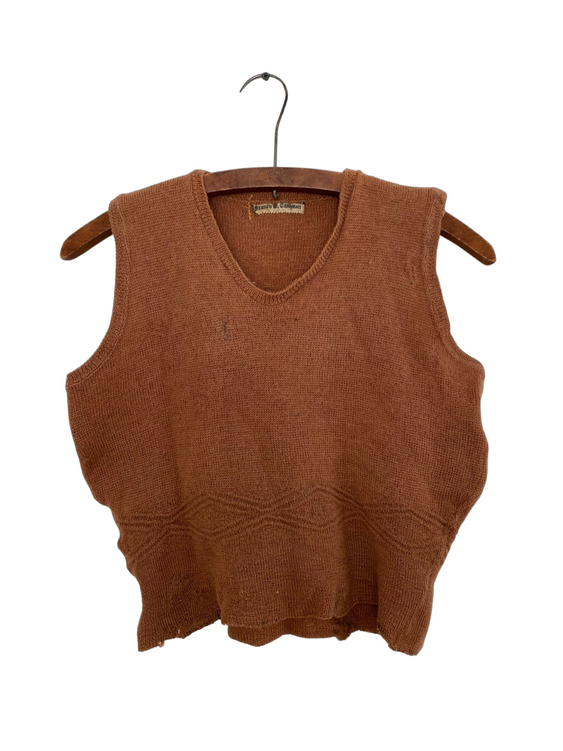 1940s Handmade Sweater Vest