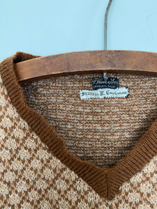 1940s Wool Vneck Knit