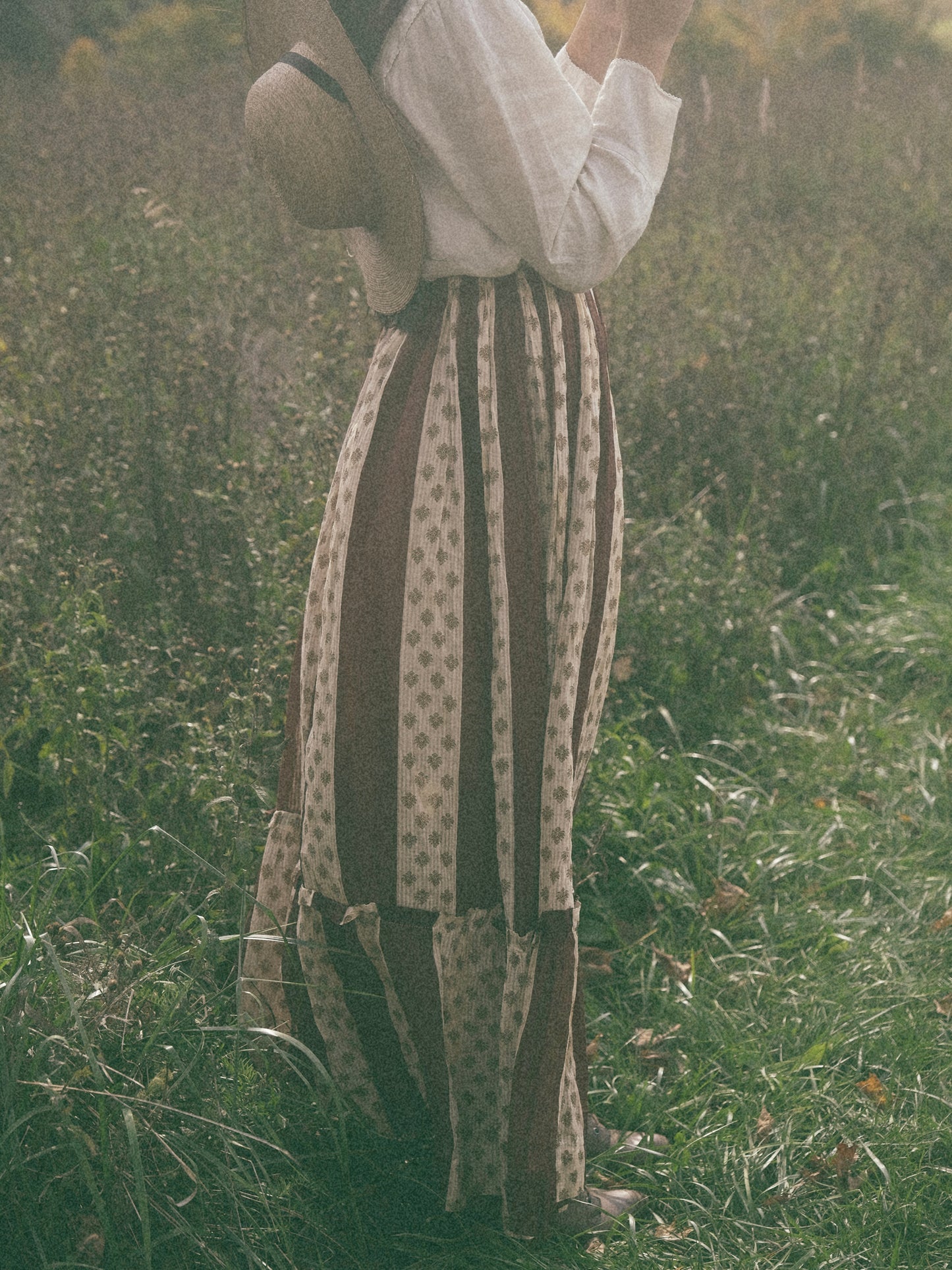 Reworked Antique Calico Skirt